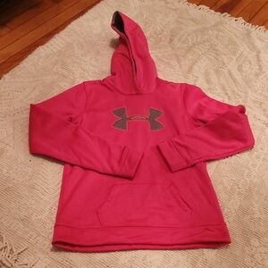 Hot pink Under Armour Hooded sweatshirt
